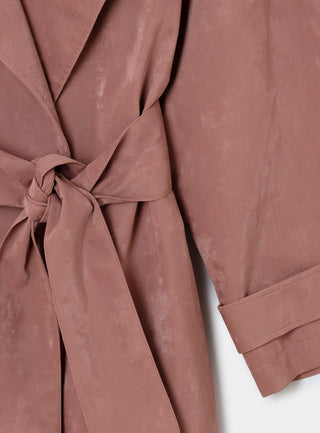 Laagam Londres Pink Textured Trench - Anavi