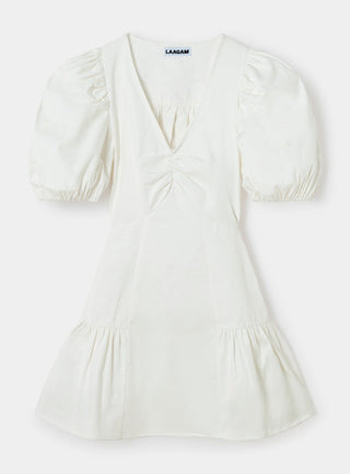 Laagam Millie White Short Dress - Anavi