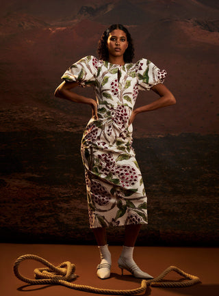 Laagam Provence Gerd Midi Dress - Anavi