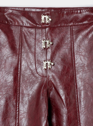 Laagam Ronnie Burgundy Pants - Anavi