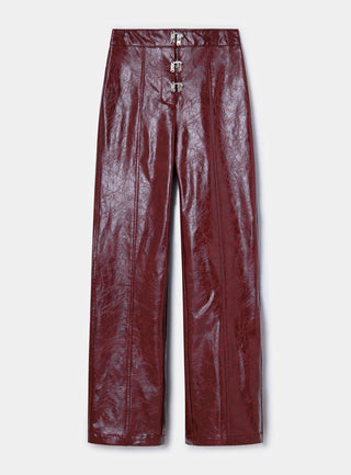 Laagam Ronnie Burgundy Pants - Anavi