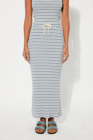Rita Row Durazno Blue Stripes Skirt - Anavi