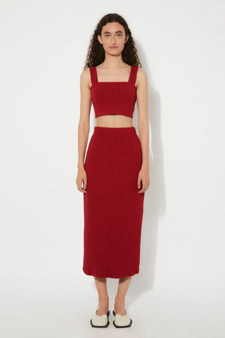 Rita Row Eclat Bustier Red Top - Anavi