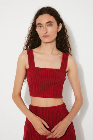 Rita Row Eclat Bustier Red Top - Anavi