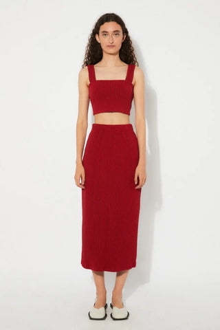 Rita Row Flair Red Skirt - Anavi