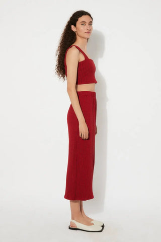 Rita Row Flair Red Skirt - Anavi
