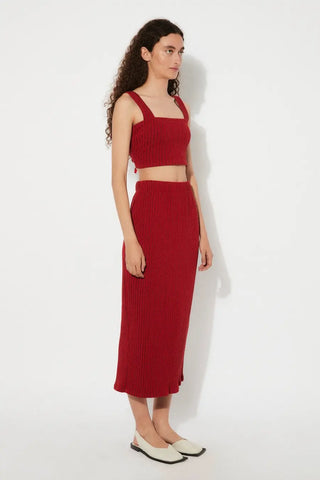 Rita Row Flair Red Skirt - Anavi