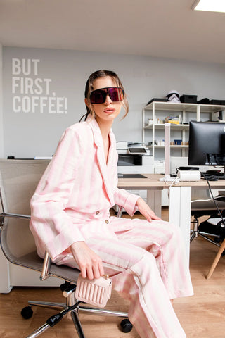 Rita Row Garçon Pink Stripes Pants - Anavi