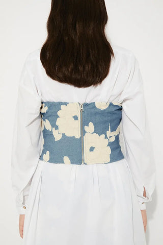 Rita Row Pearl Flowers Top - Anavi