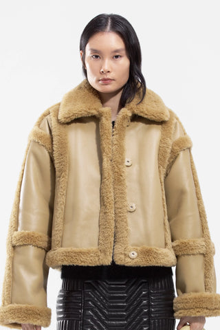 Stand Studio Cecilia Shearling Jacket - Anavi