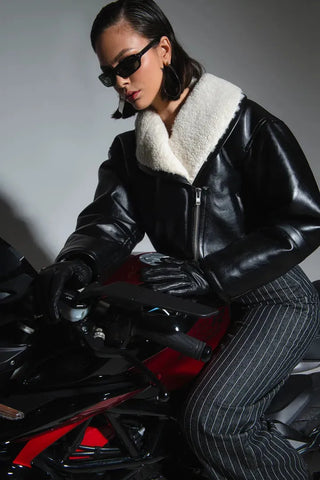 Stand Studio Leonora Shearling Jacket - Anavi