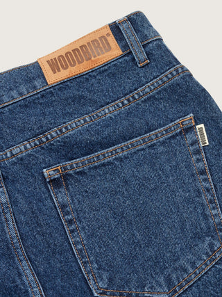 Woodbird Leroy 90s Rinse Jeans Blue - Anavi