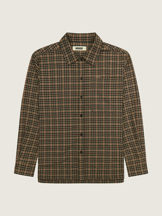 Woodbird Wbglixto Check Shirt Brown - Anavi