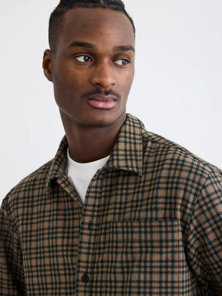 Woodbird Wbglixto Check Shirt Brown - Anavi
