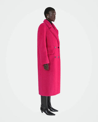 Apparis Astrid Pink Fur Coat - Anavi