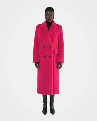 Apparis Astrid Pink Fur Coat - Anavi
