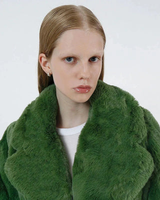Apparis Milly Green Fur Jacket - Anavi