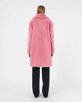 Apparis Stella Pink Fur Coat - Anavi