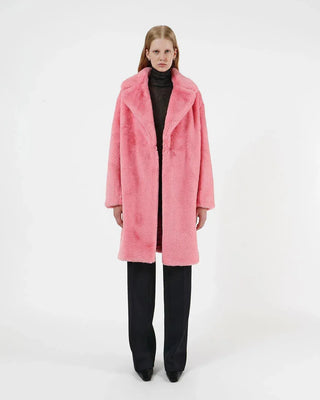 Apparis Stella Pink Fur Coat - Anavi