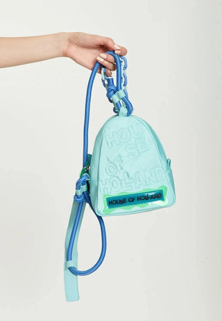 House of Holland Rope Strap Turquoise Bag