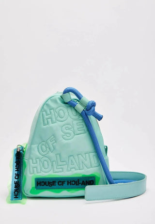 House of Holland Rope Strap Turquoise Bag