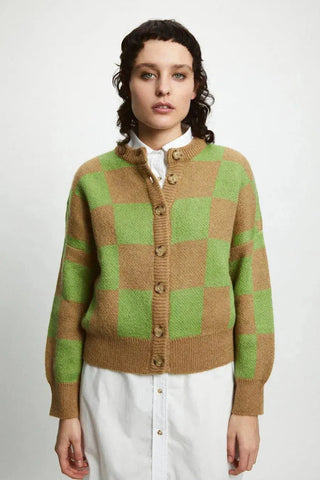 Rita Row Ellen Checkered Cardigan - Anavi