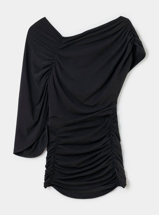  Laagam Aeris Black Draped Top