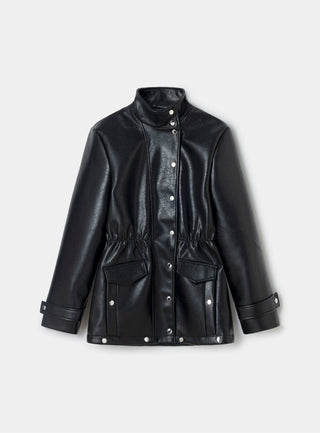 Laagam Berghain Black Long Jacket