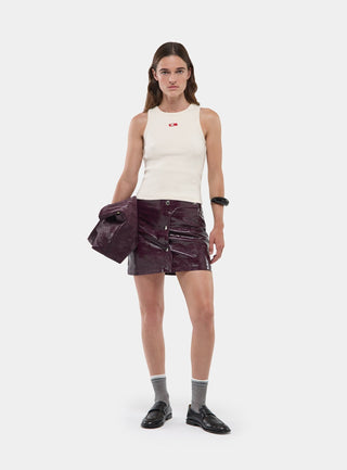  Laagam Lena Plum Short Skirt