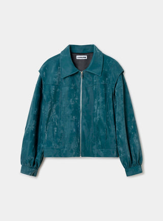  Laagam Cupido Teal Green Bomber Jacket