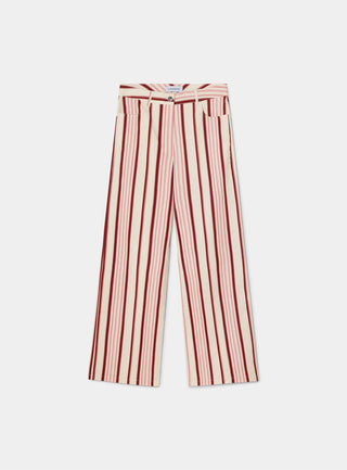  Laagam Leroy Pink Striped Twill Pants