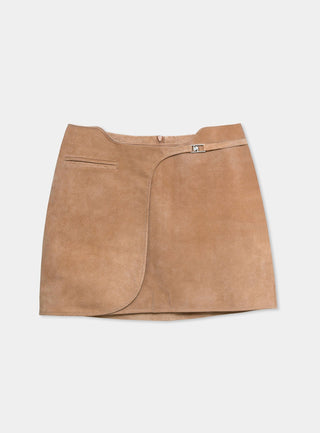  Laagam Luana Taupe Short Skirt