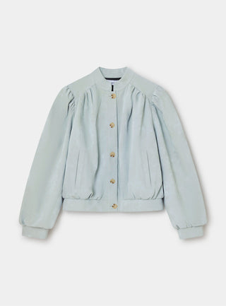  Laagam Roby Light Blue Bomber Jacket