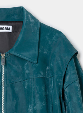  Laagam Cupido Teal Green Bomber Jacket