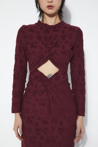  Rita Row Barbara Burgundy Dress