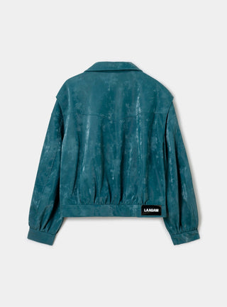  Laagam Cupido Teal Green Bomber Jacket