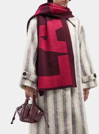  Laagam Damson Plum Logo Scarf