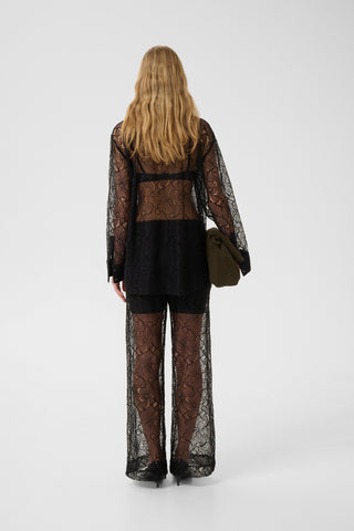  Gestuz Gzedea Black Lace Blouse