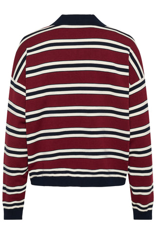  Gestuz Gzpaige Cabernet/skycaptain/egret Long-sleeved Polo