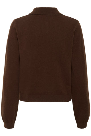  Gestuz Gzmanzi Brown Polo Pullover