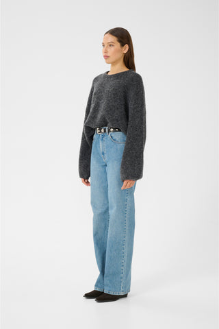  Gestuz Gzalpha Charcoal Melange Pullover