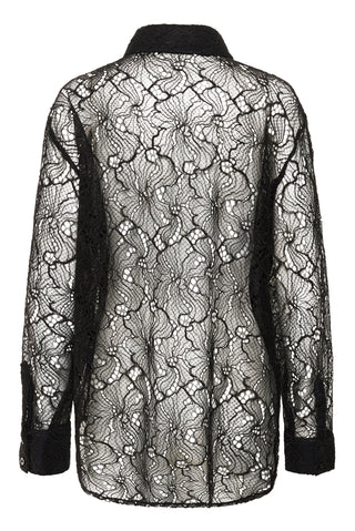  Gestuz Gzedea Black Lace Blouse