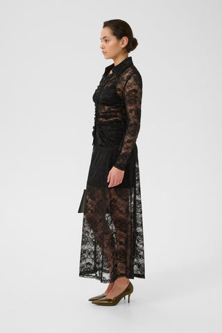  Gestuz Gzleala Black Lace Blouse