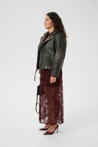  Gestuz Gzrylee Black Leather Jacket