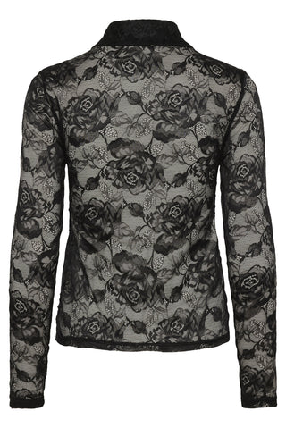  Gestuz Gzleala Black Lace Blouse
