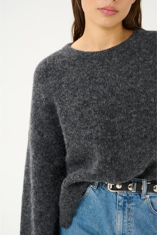  Gestuz Gzalpha Charcoal Melange Pullover