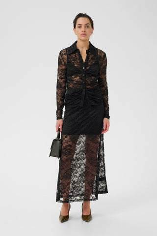  Gestuz Gzleala Black Lace Skirt