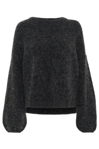  Gestuz Gzalpha Charcoal Melange Pullover