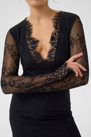  Gestuz Gzliani Black Lace Dress