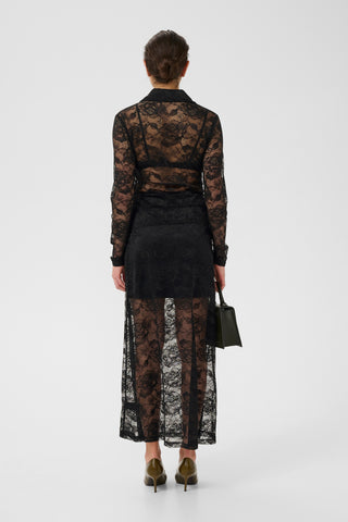  Gestuz Gzleala Black Lace Skirt